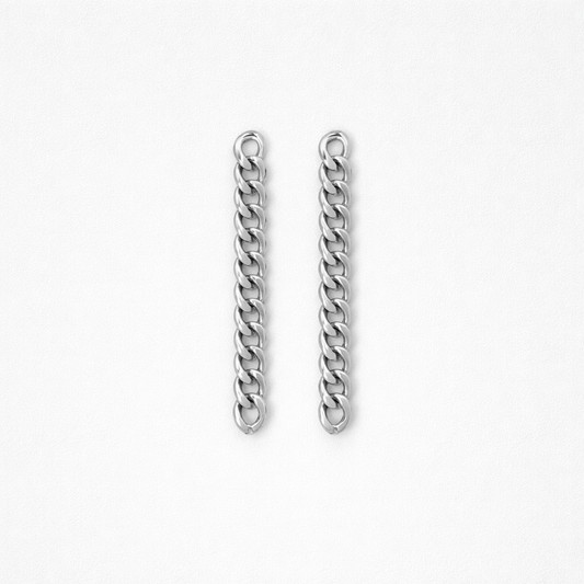 Aros Cadenas Mini - Rodio