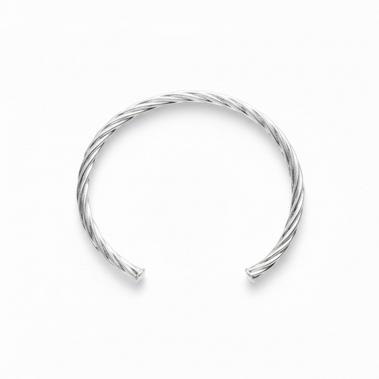 Pulsera Esclava Twist con Baño de Plata 925