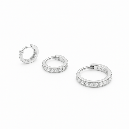 Pack 3 Argollas Huggies de Circones - Rodio