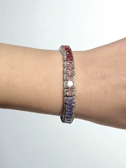 Pulsera Tennis  Rainbow Pastels