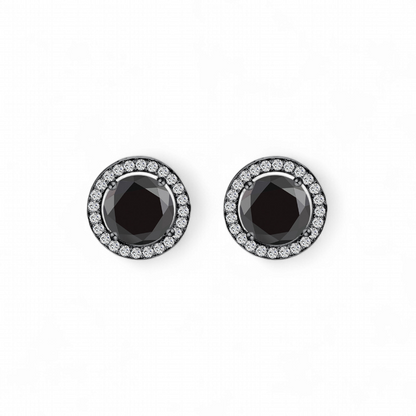 Aro Stud Halo Negro