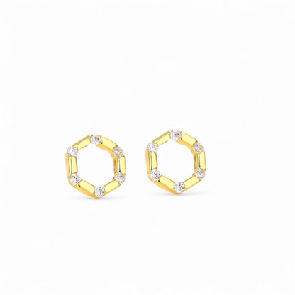 Aros Hexagonales Circones Blanco
