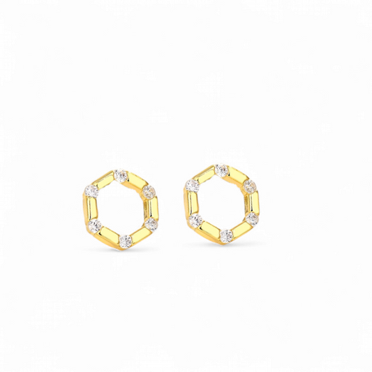 Aros Hexagonales Circones Blanco