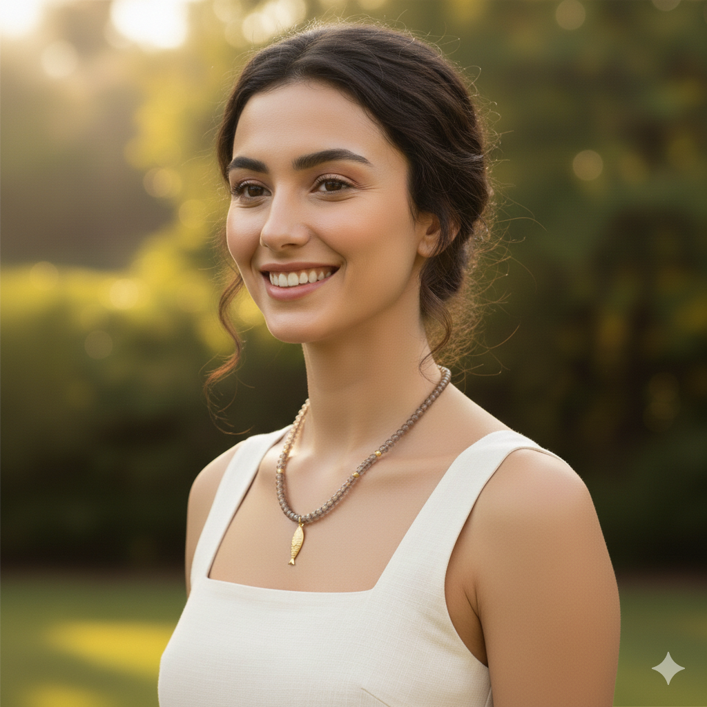 Collar Piedras Naturales - Pescadito Café