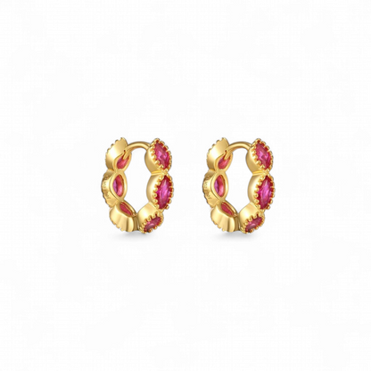Argollas Marquise Fucsia
