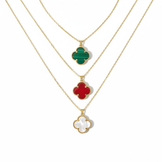 Cadena Trébol Clover - Baño de Oro 18k