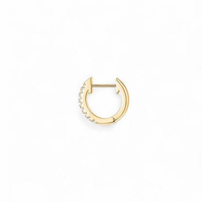 Pack 3 Aros Dorados con Zirconias – Set de Argollas Pequeñas y Medianas