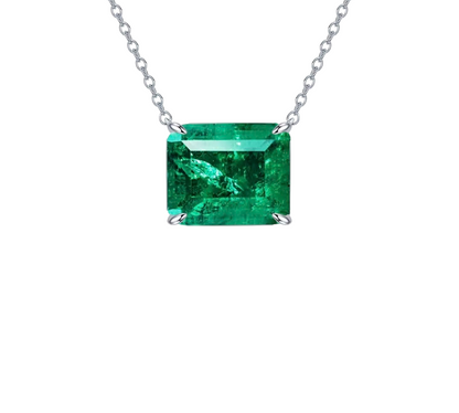 Cadena Circonita Esmelarda 3ct - Plata 925