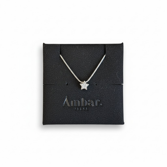 Collar con Dije de Estrella - Baño de Rodio