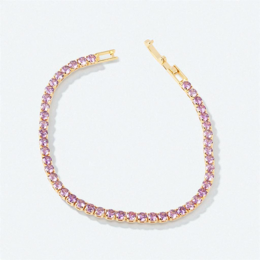 Pulsera Tennis 3mm Lila