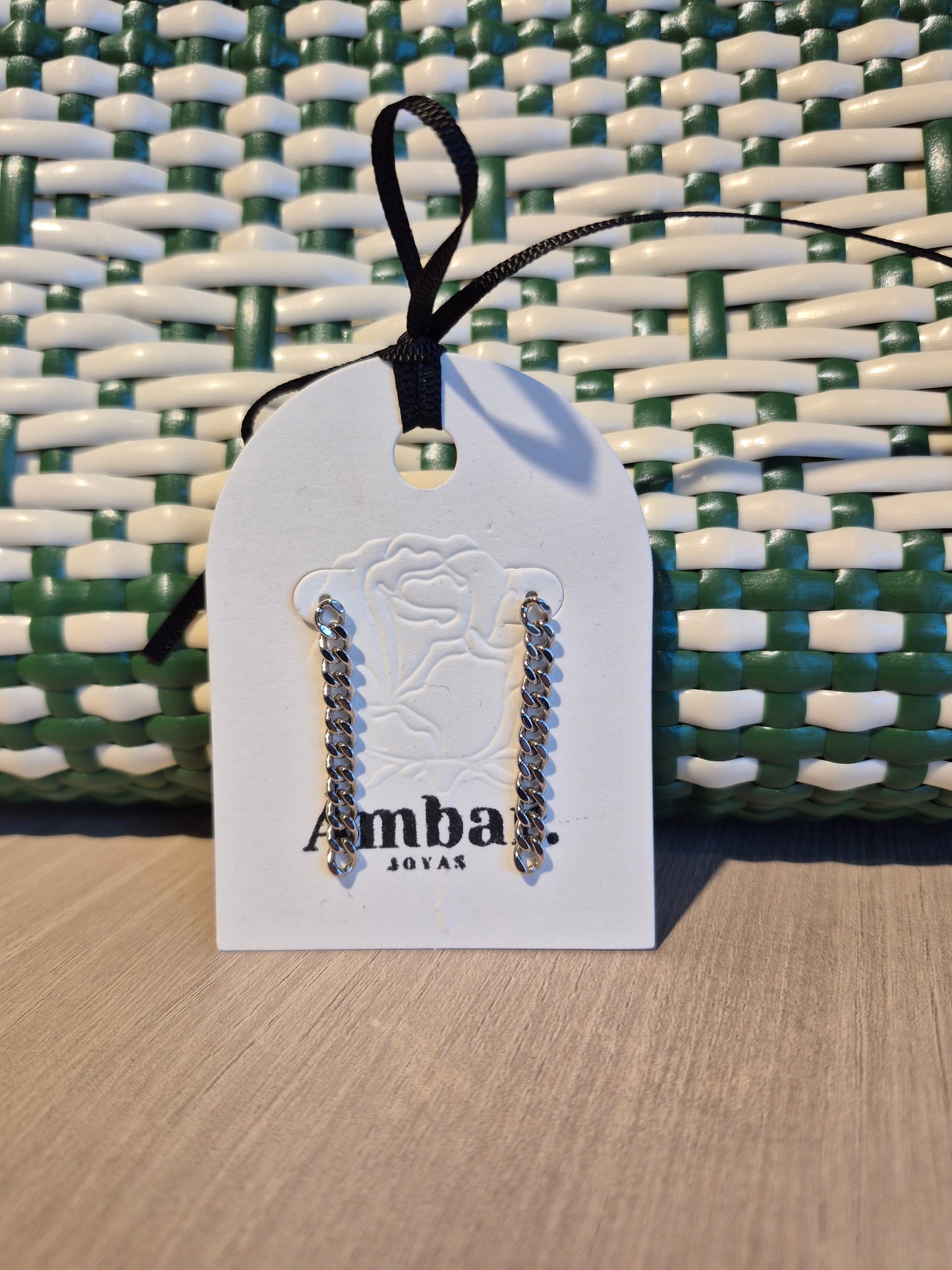 Aros Cadenas Mini - Rodio