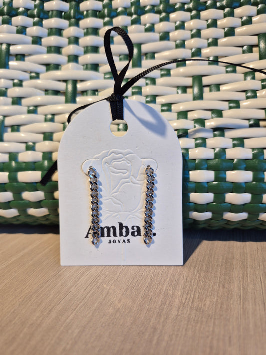 Aros Cadenas Mini - Rodio