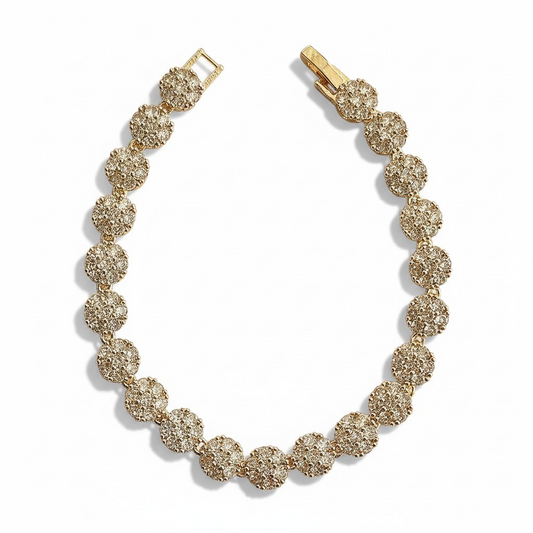 Pulsera Tennis Cluster Grande