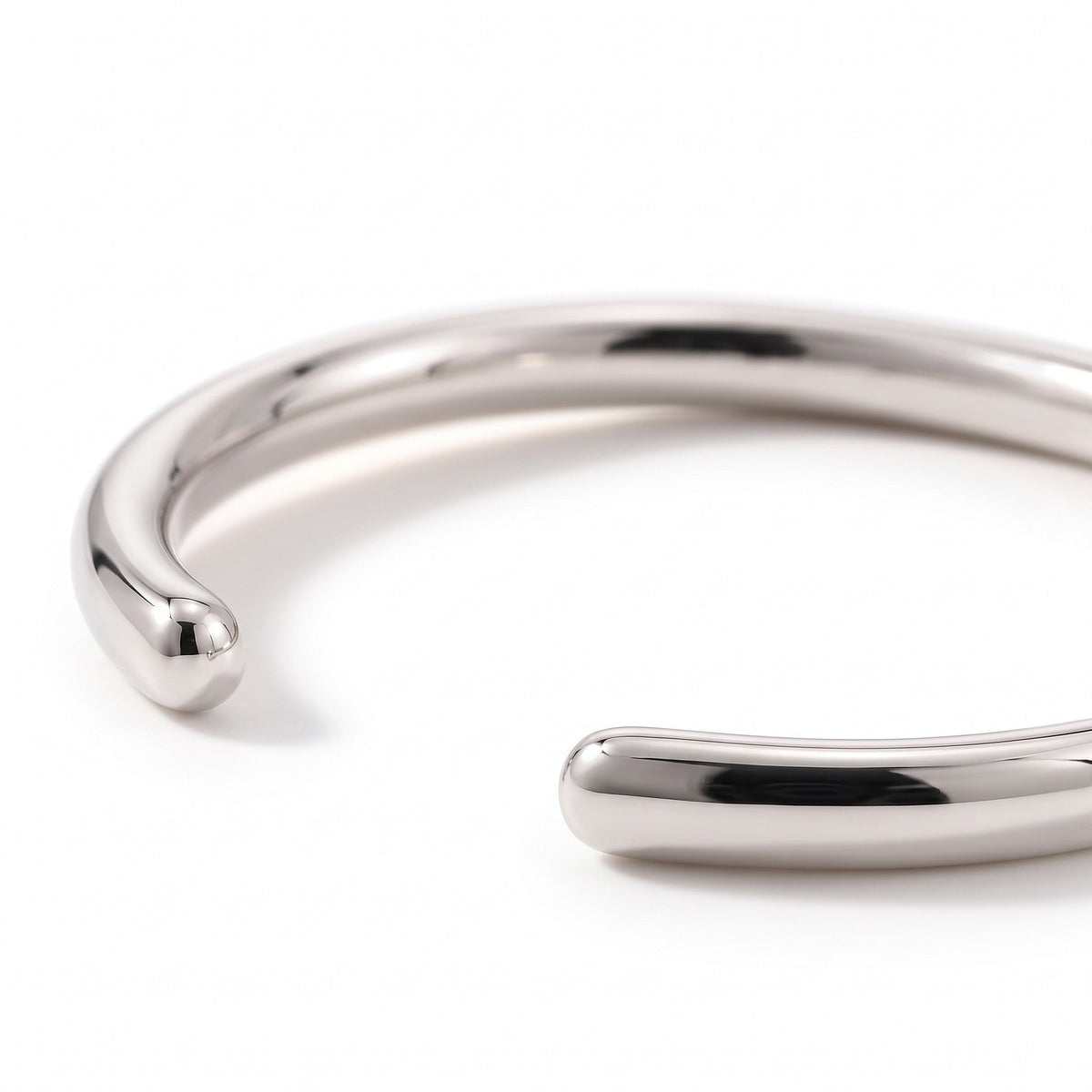 Pulsera Rígida Lisa – Baño de Plata