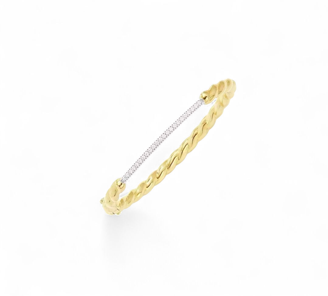 Esclava Twist Bicolor - Plata 925