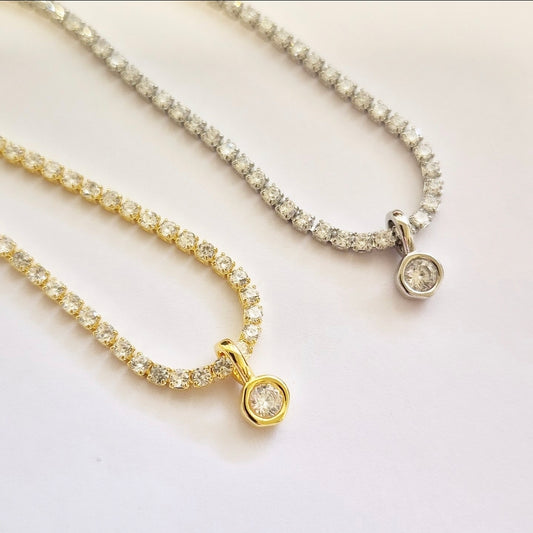 Cadena Tennis Ajustable con Punto de Luz