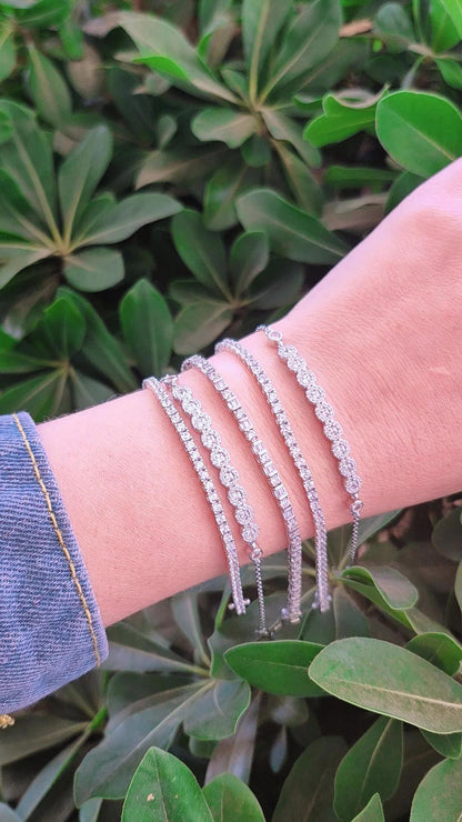 Pulsera Tennis Baguetes Plata 925