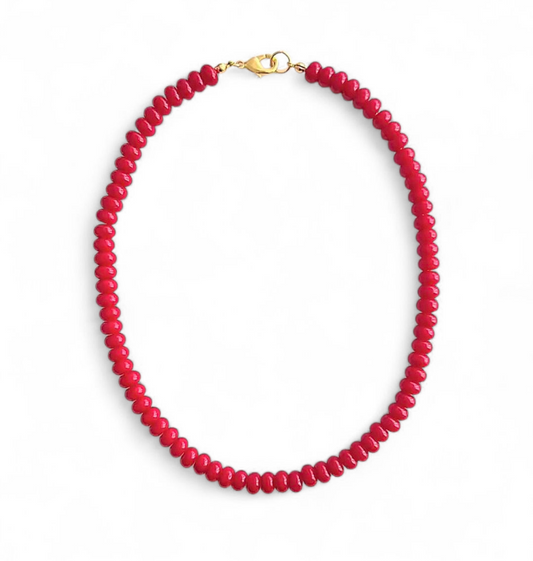 Collar Red Beads