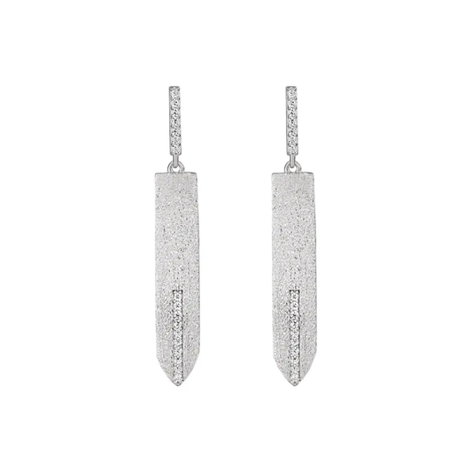Aros Spade Plata 925 - Rodio