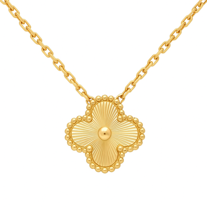 Cadena Clover Laser Dorado