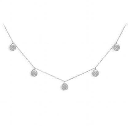Cadena de Circones Plata 925 - Rodio