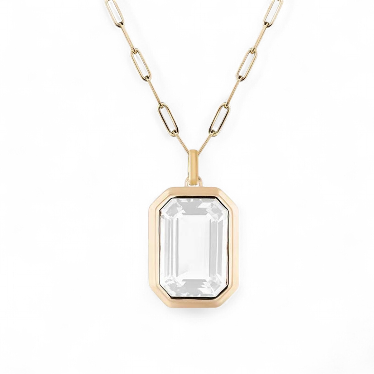 Cadena Gosh Blanco - Baňo Oro 18k