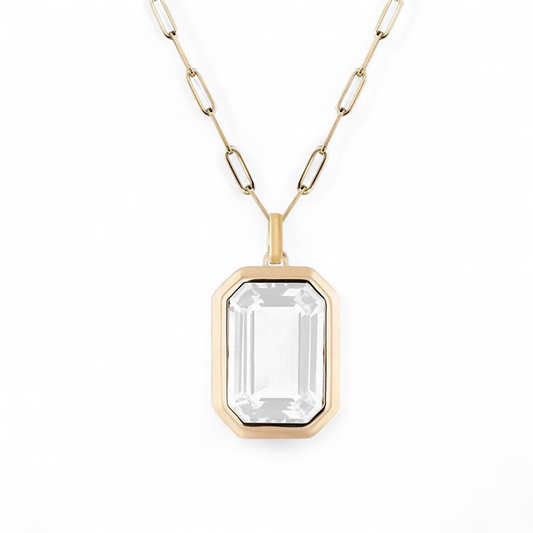 Cadena Gosh Blanco - Baňo Oro 18k