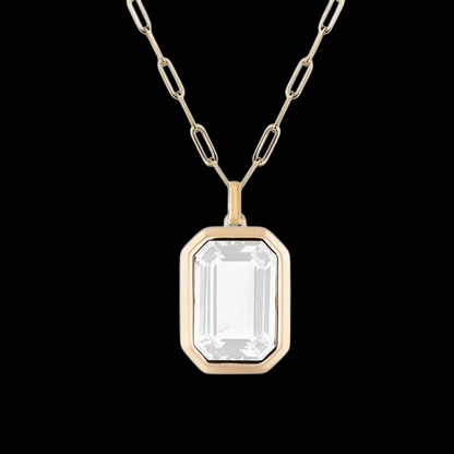 Cadena Gosh Blanco - Baňo Oro 18k