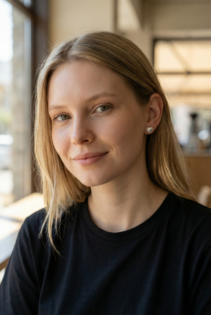 Aros Botón Corazóncitos