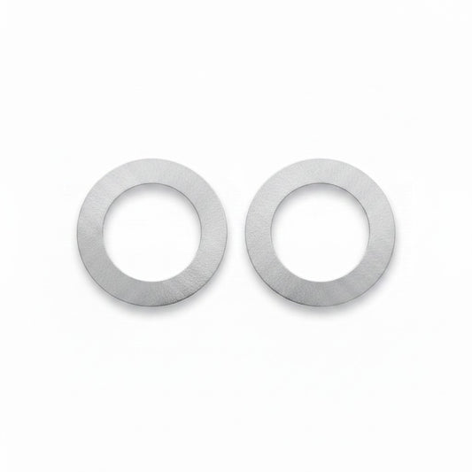 Aros Disco Grande Liso Plata