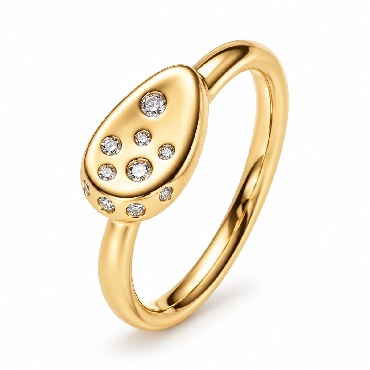 Anillo Sello Oval Circones – Baño de Oro 18k