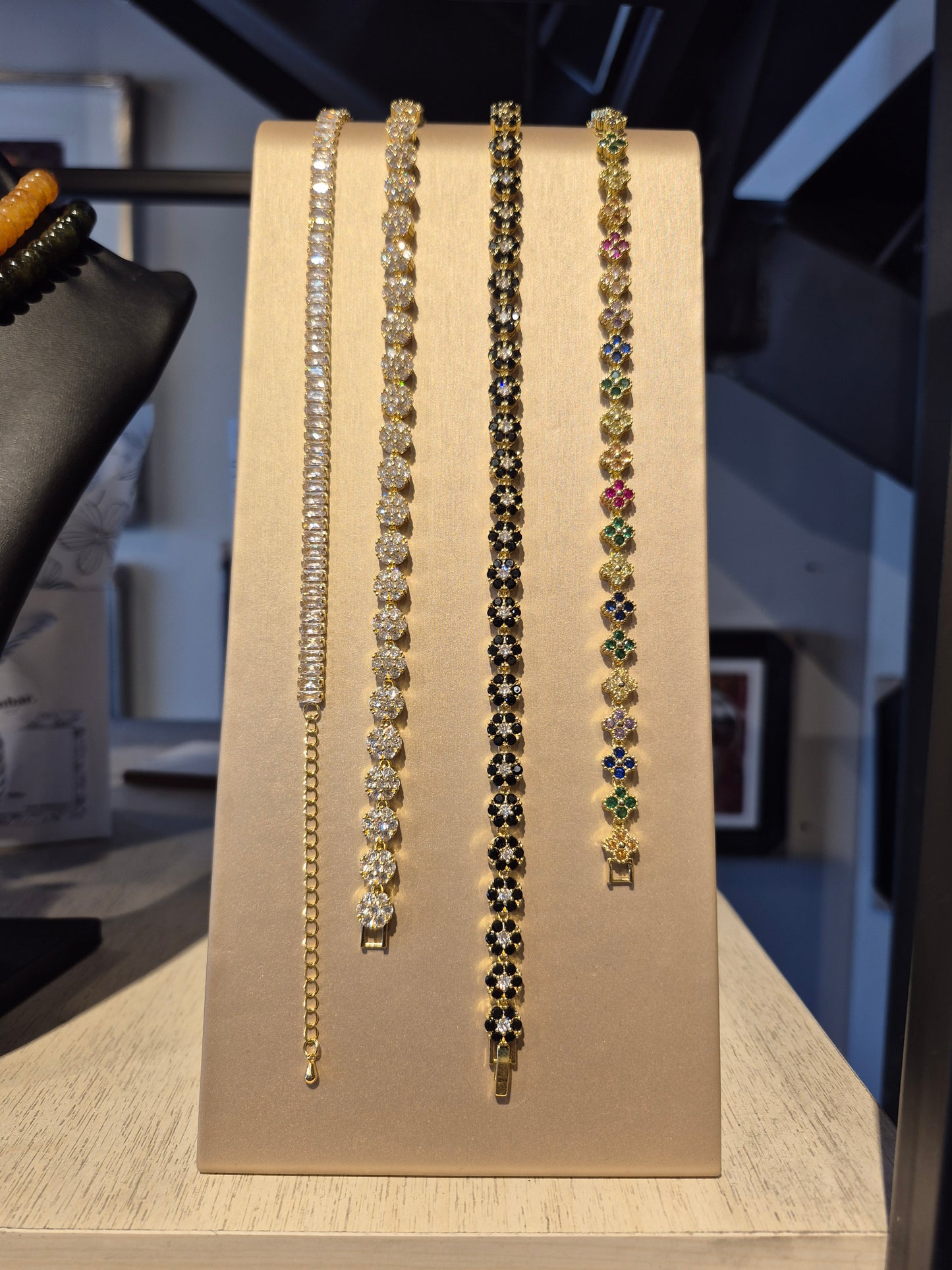 Collar Choker Circonitas Baguettes Blancas