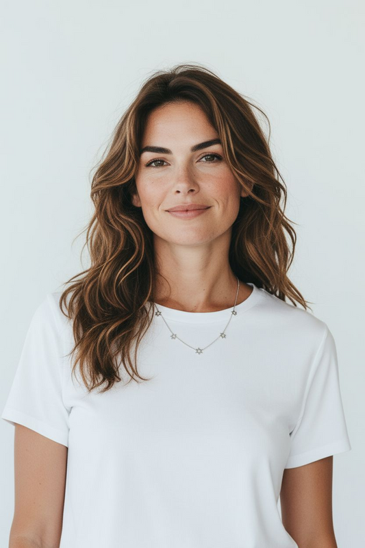 Collar 5 Estrellas de David Acero Inoxidable