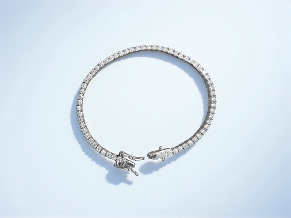 Pulsera Tennis Moissanitas 2mm – Plata 925
