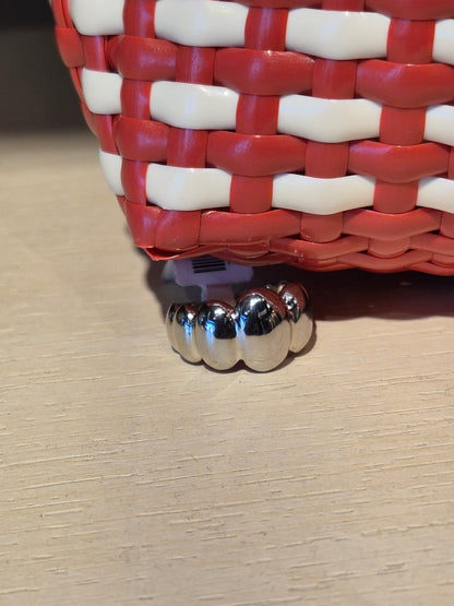 Anillo Ancho Domo Irregular Plata 925