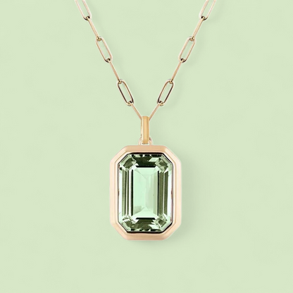 Cadena Gosh Verde - Baňo Oro 18k