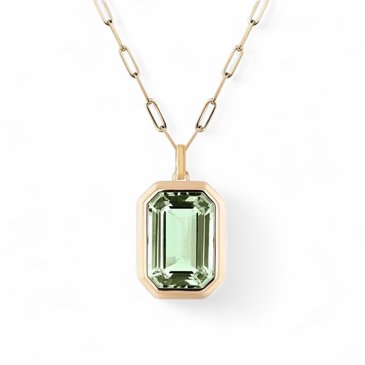 Cadena Gosh Verde - Baňo Oro 18k
