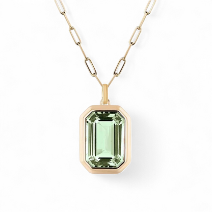 Cadena Gosh Verde - Baňo Oro 18k