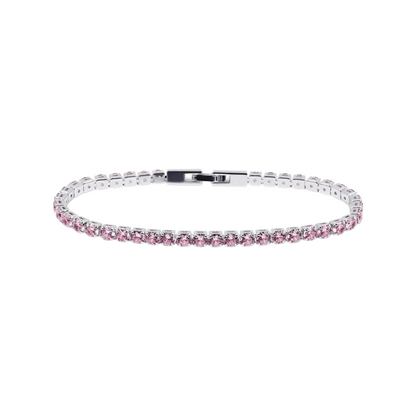 Pulsera Tennis 4mm Rosada
