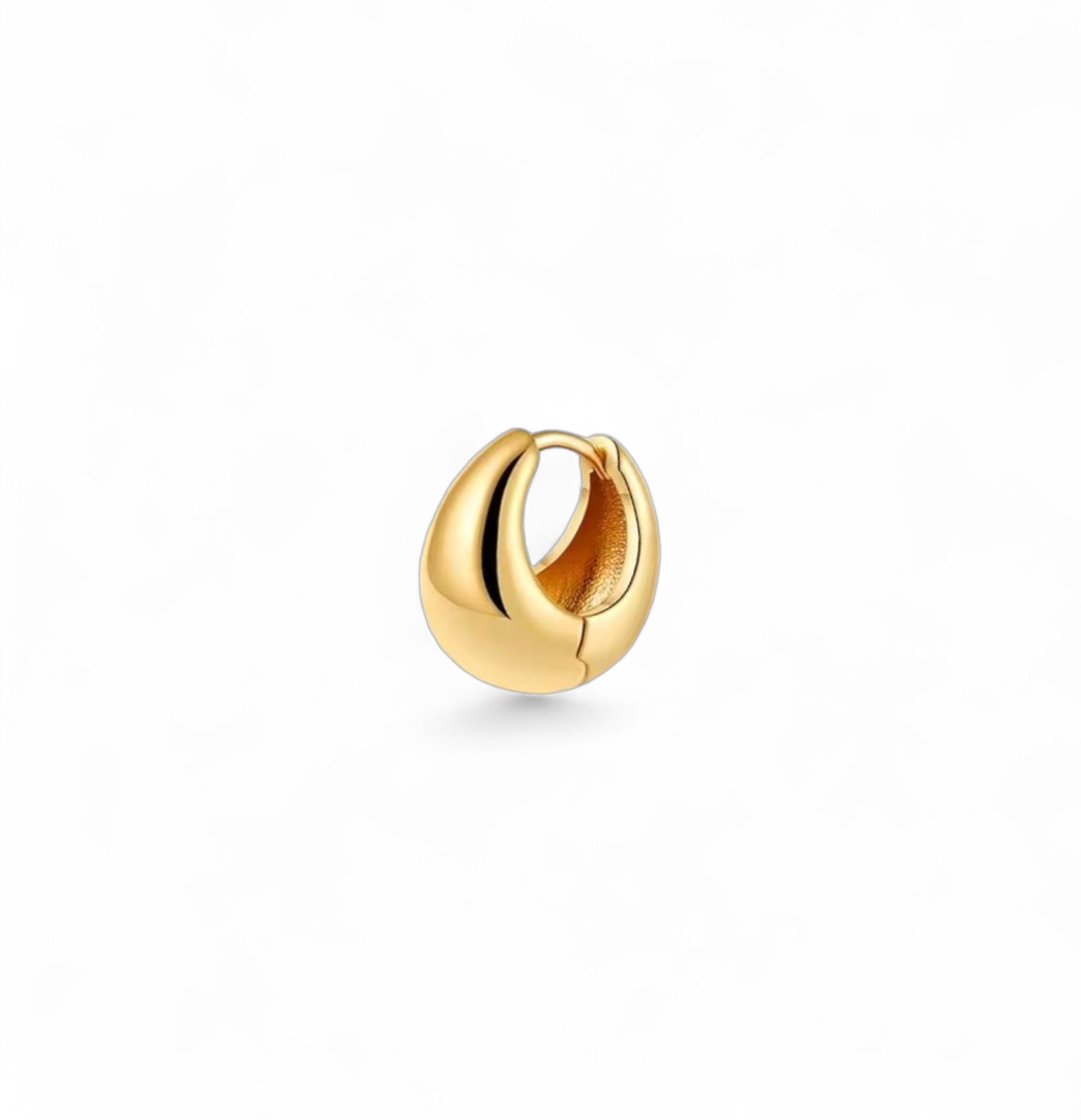 Pack 3 Aros Dorados con Zirconias – Set de Argollas Pequeñas y Medianas