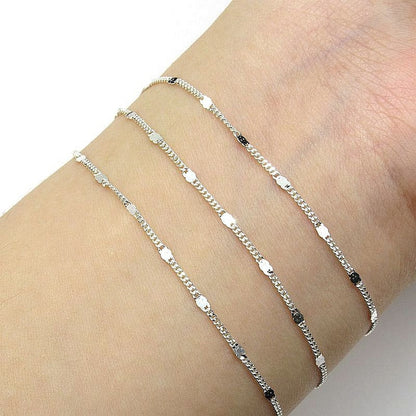 Pulsera Detalles Satinados Plata 925